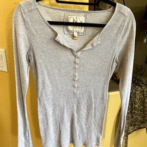 Light Grey Long Sleeve Women's Shirt